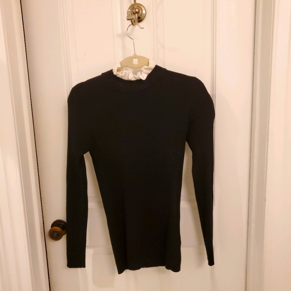 SANDRO Unique Collar Top